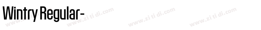 Wintry Regular字体转换 Wintry Regular字体转换